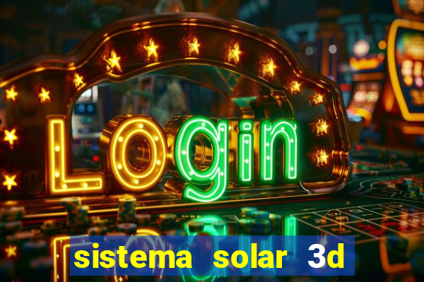 sistema solar 3d em movimento